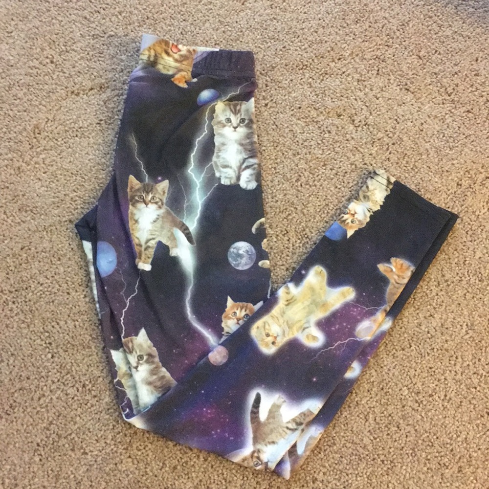 Hot topic LIGHTNING KITTY LEGGINGS
